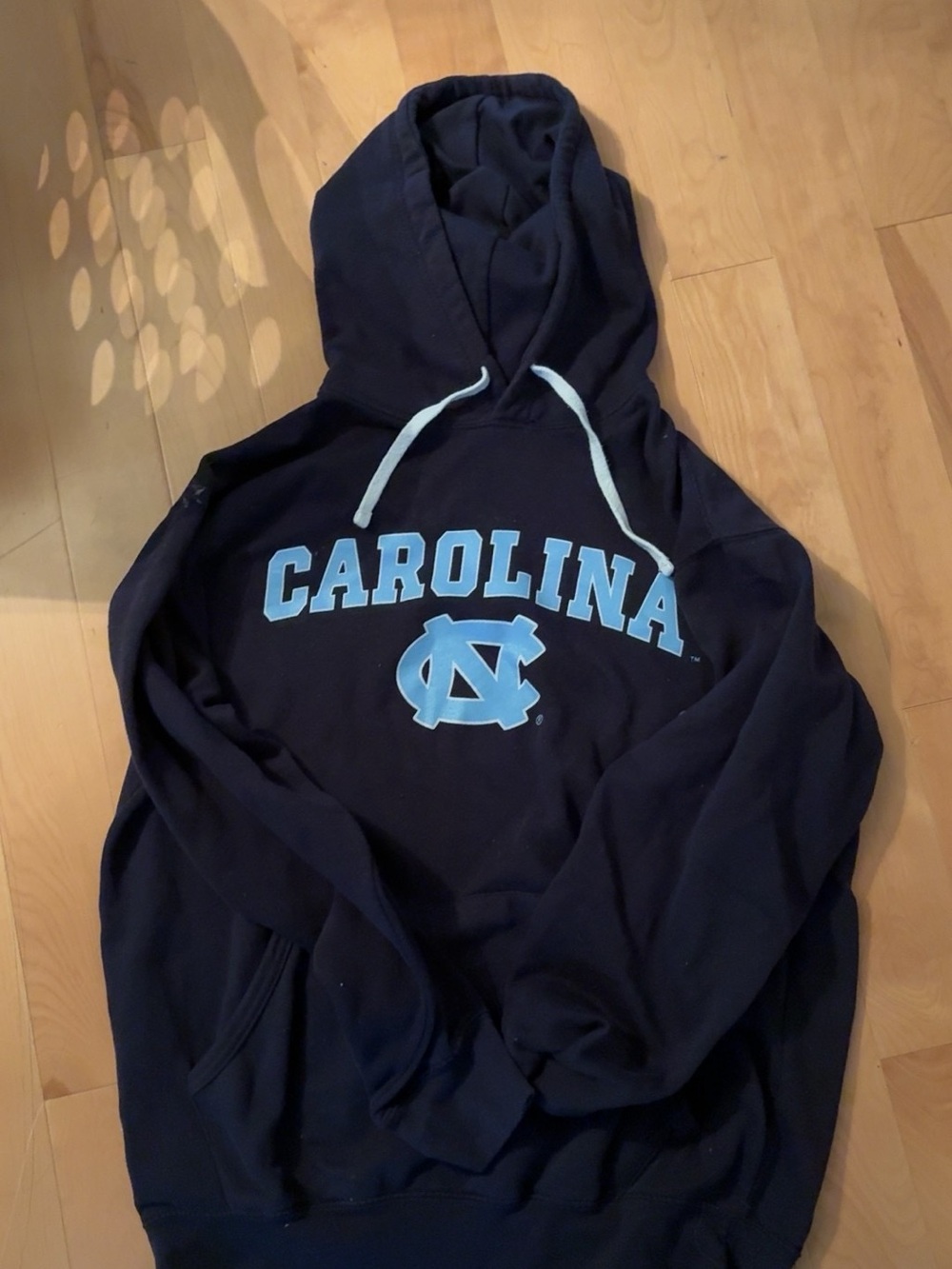 NCAA Navy Hoodie with Carolina Blue Logo